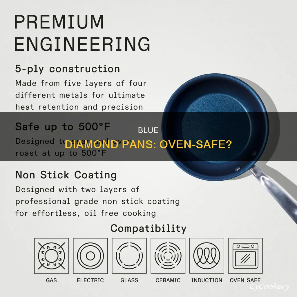 can blue diamond pans go in the oven