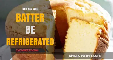 Can Box Cake Batter Be Refrigerated? Tips and Best Practices