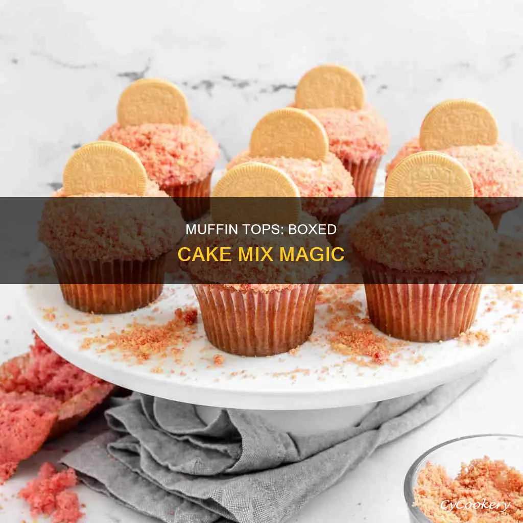 can boxed cake mox be used in muffin top pans