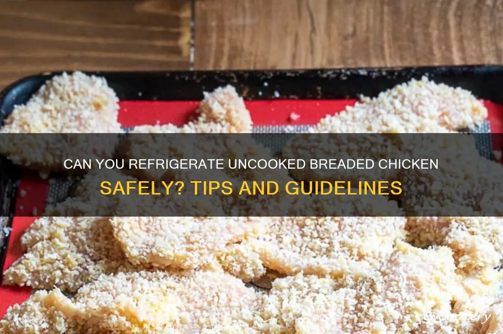 can breaded chicken be refrigerate uncooked