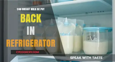 Storing Breast Milk Safely: Can It Go Back in the Fridge?