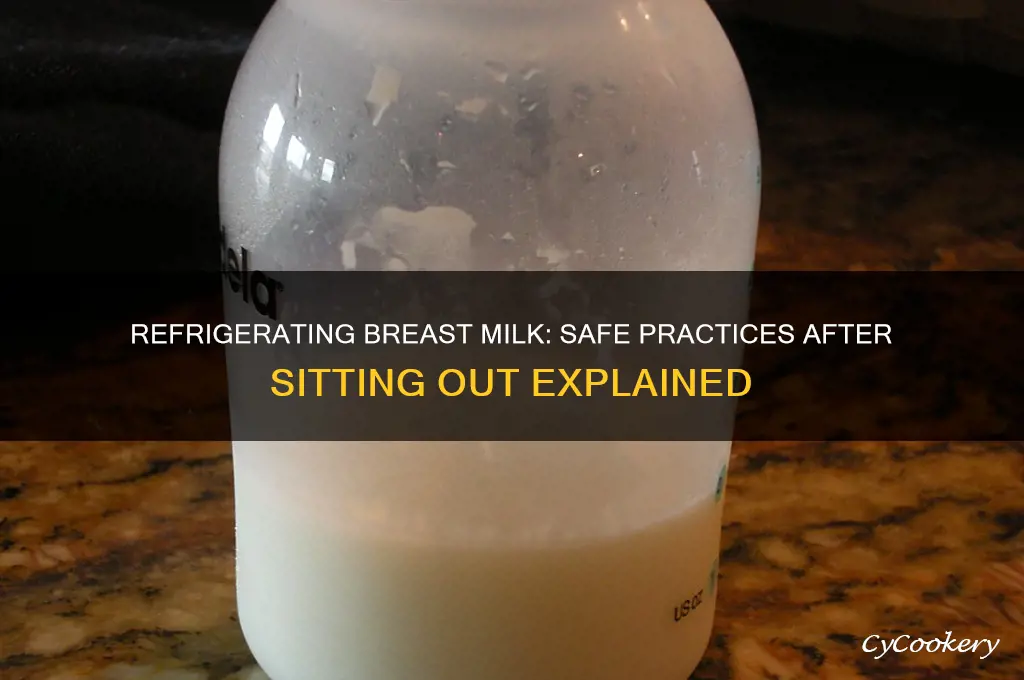 can breast milk be refrigerated after sitting out