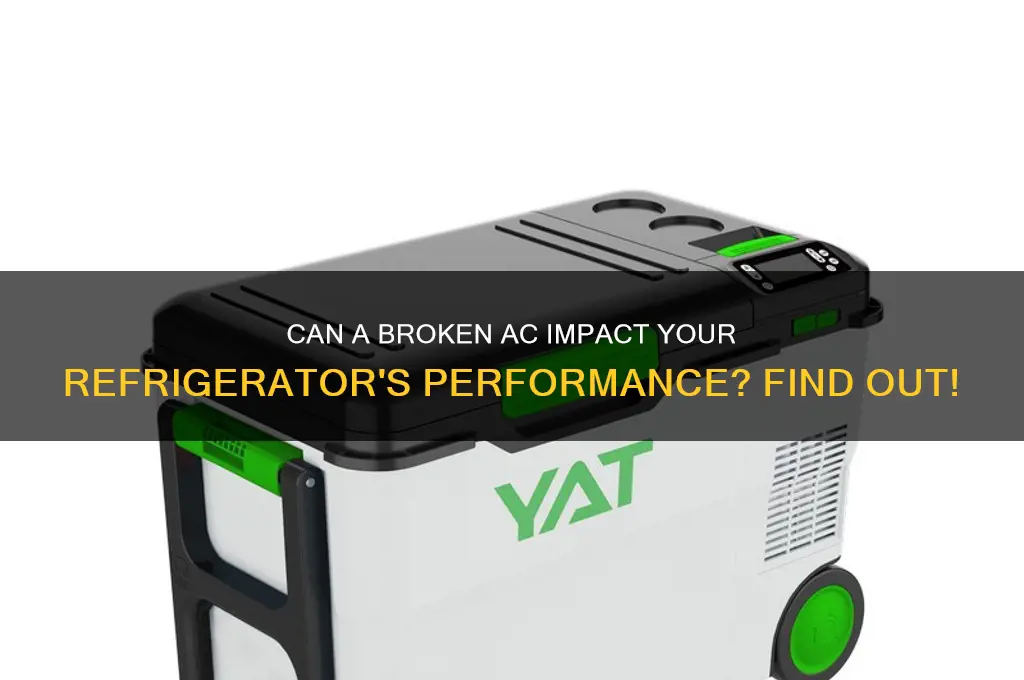 can broken ac affect refrigerator