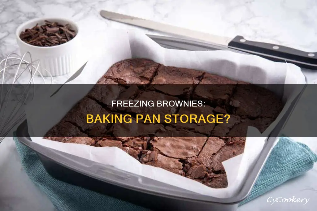 can brownies be frozen in the baking pan