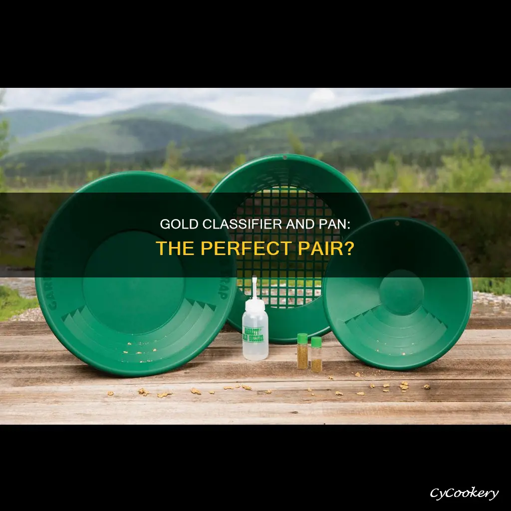 can bucket gold classifier be use with gold pan