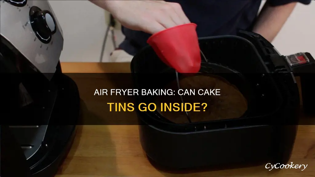 can cake tins go in air fryer