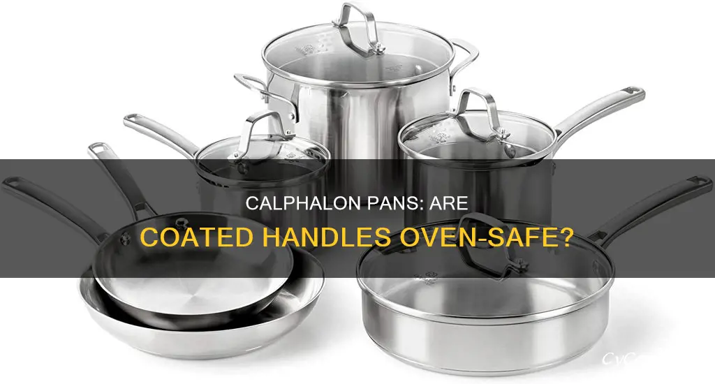 can calphalon pans with coated handles go in the oven