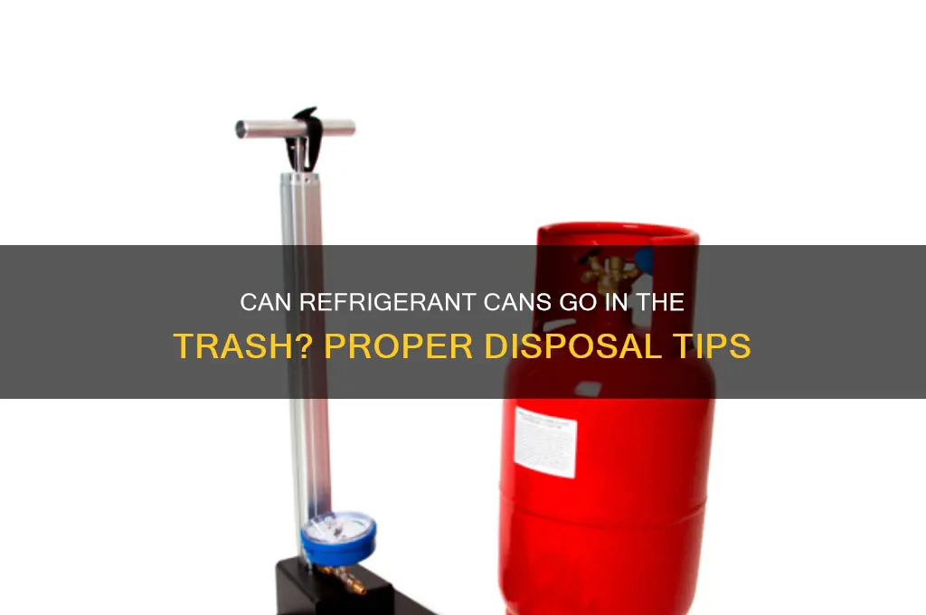 can cans of refrigerant be put in garbage can