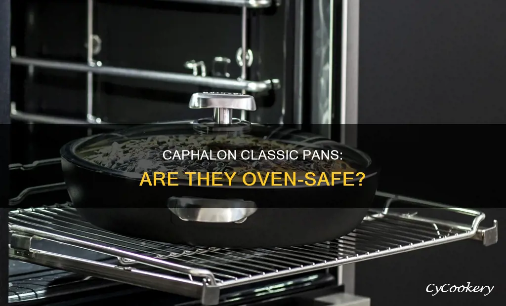 can caphalon classic pans go in the oven