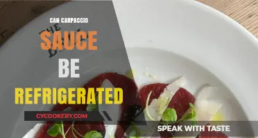 Refrigerating Carpaccio Sauce: Best Practices for Freshness and Safety