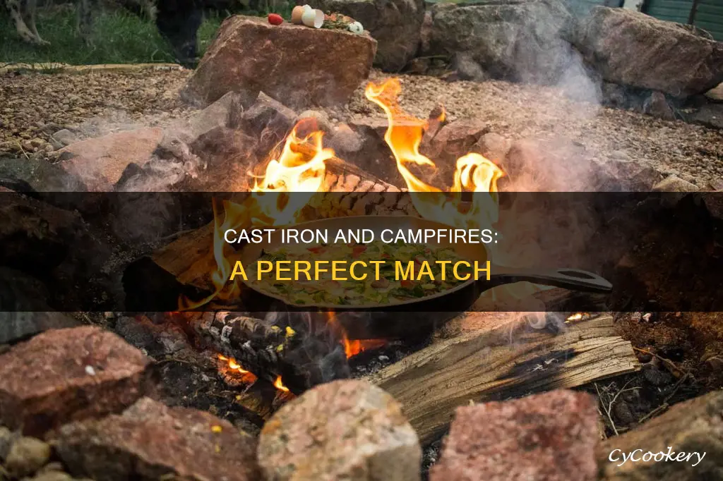 can cast iron pan go over fire