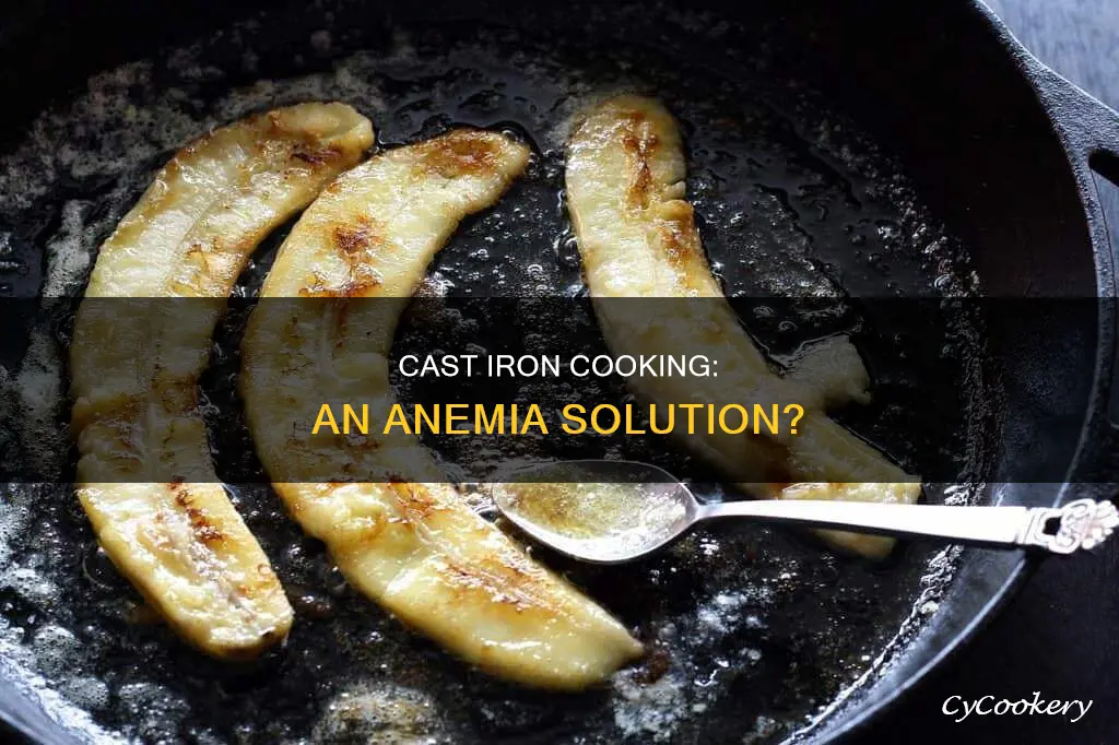 can cast iron pan help with anemia