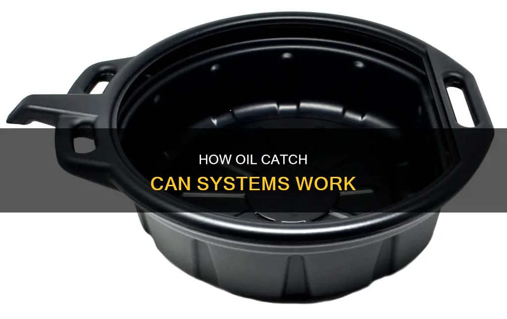 can catch can be recirculated back into the oil pan
