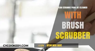 Ceramic Pans: Brush Scrubbing for a Clean Cookware
