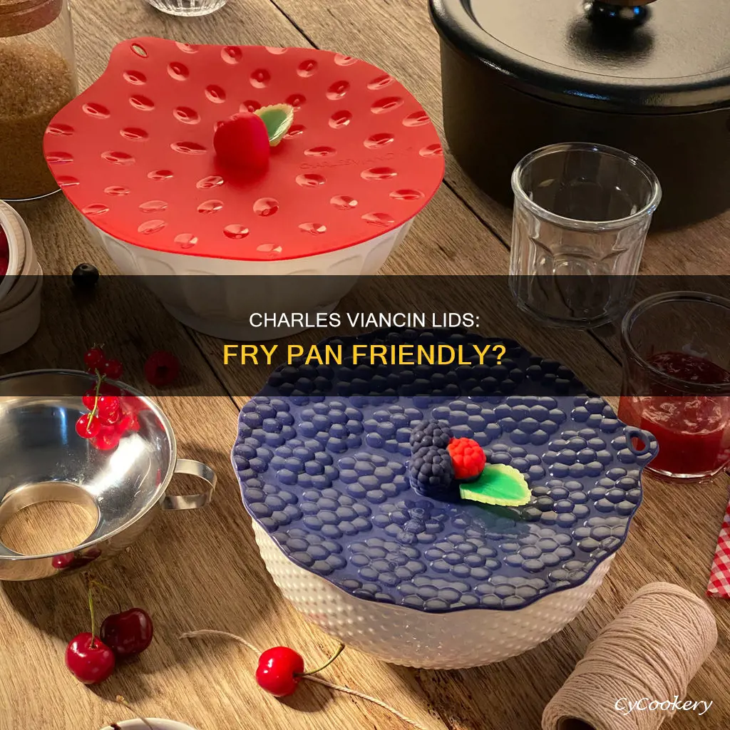 can charles viancin lids be used on fry pans