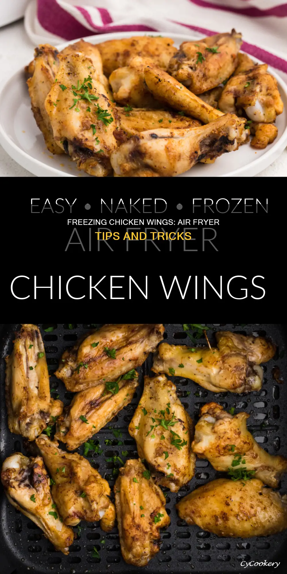 can chicken wings be frozen in air fryer