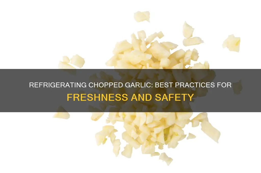 can chopped garlic be refrigerated