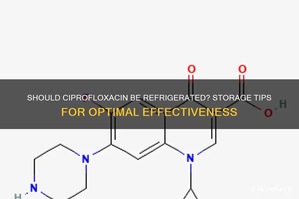 can ciprofloxacin be refrigerated