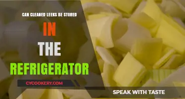 Storing Cleaned Leeks: Refrigerator Tips for Freshness and Longevity