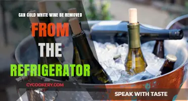 Chilling Dilemma: Can Cold White Wine Leave the Fridge?