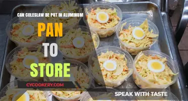 Storing Coleslaw: Is an Aluminum Pan Safe?