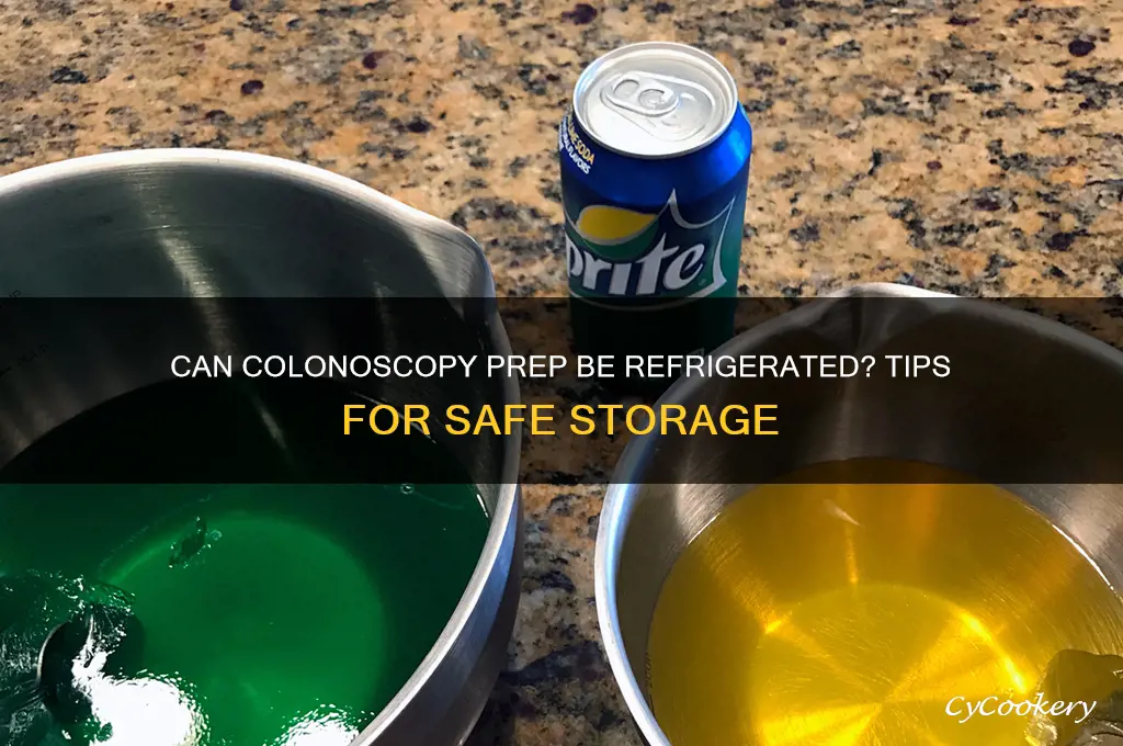 can colonoscopy prep be refrigerated