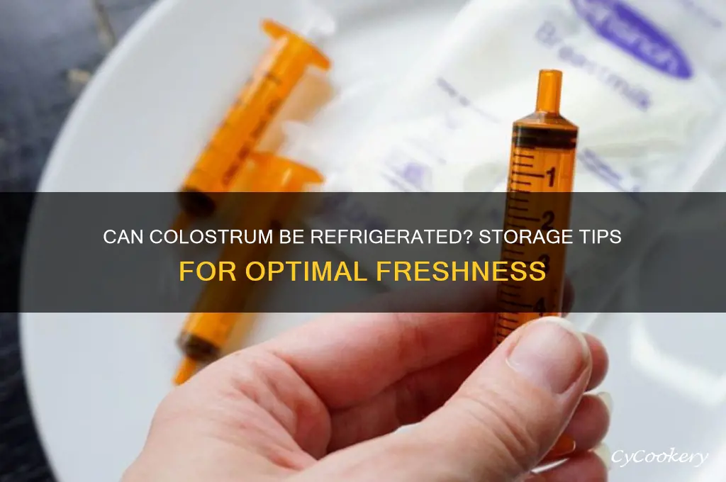 can colostrum be refrigerated