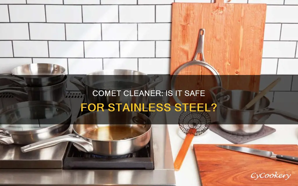 can comet be used to clean stainless steel pans