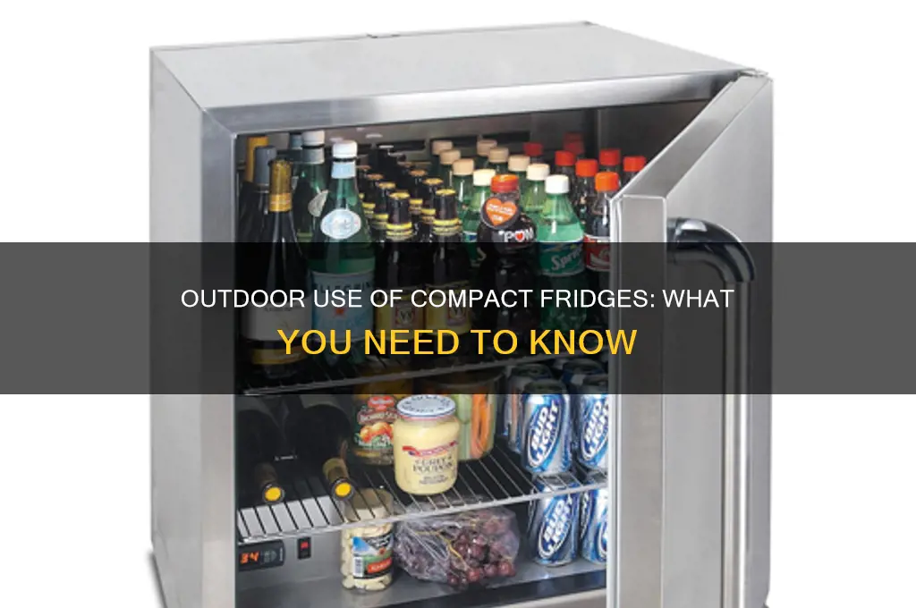 can compact refrigerators be used outside