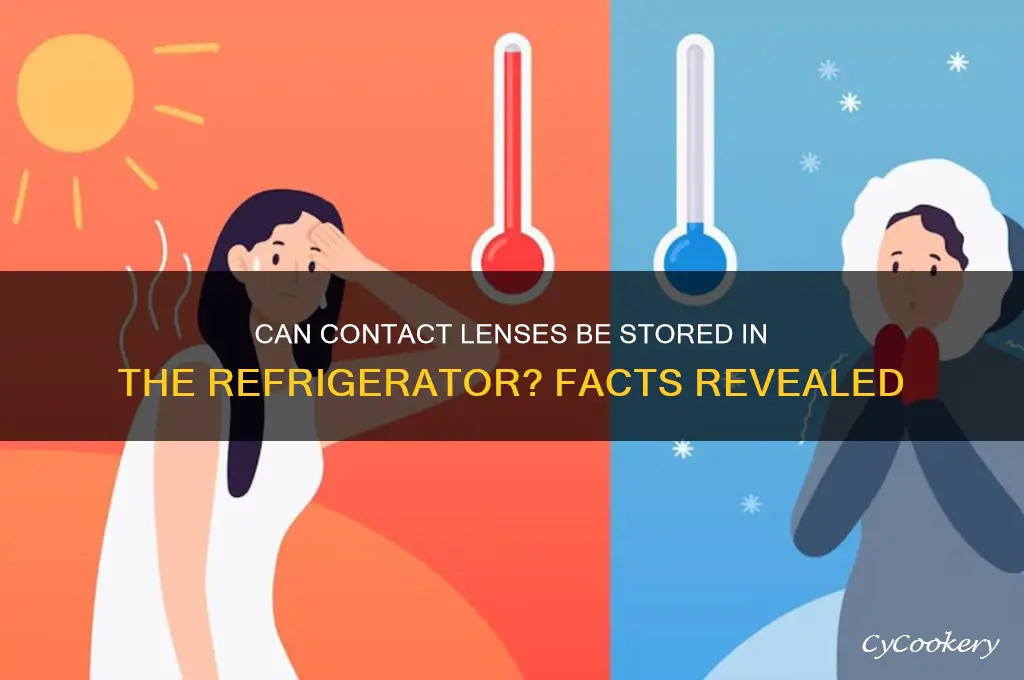can contact lenses be stored in refrigerator