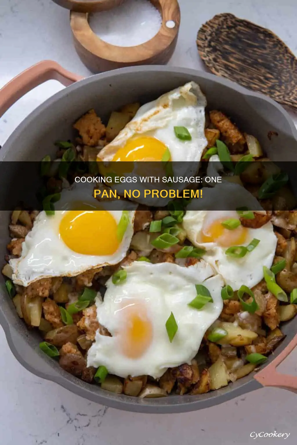 can cook eggs in same pan as precooked sasuage