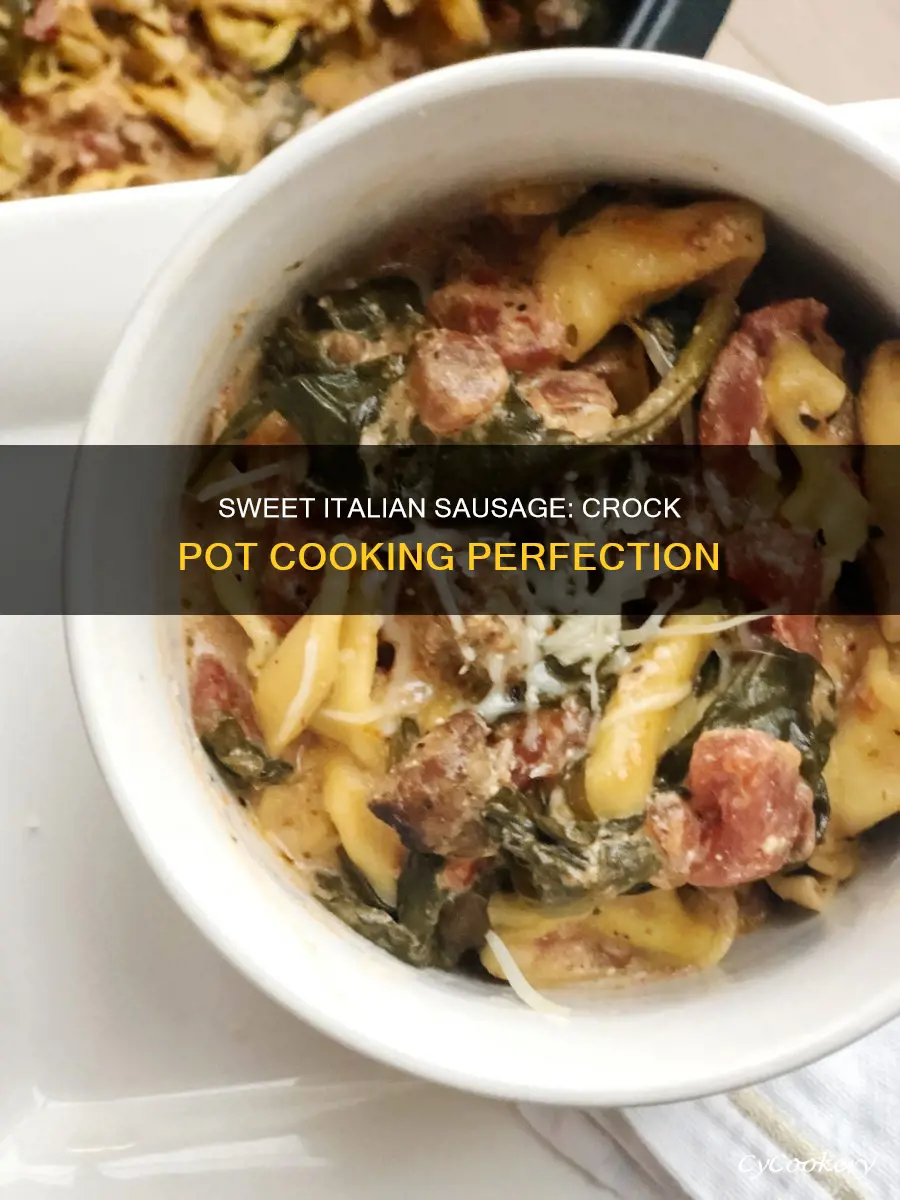 can cook italian sweet sausage in water in crock pot