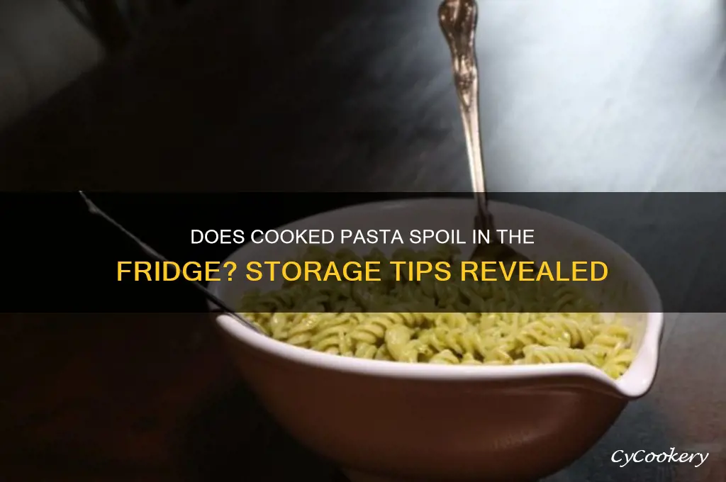 can cooked pasta go bad in the refrigerator
