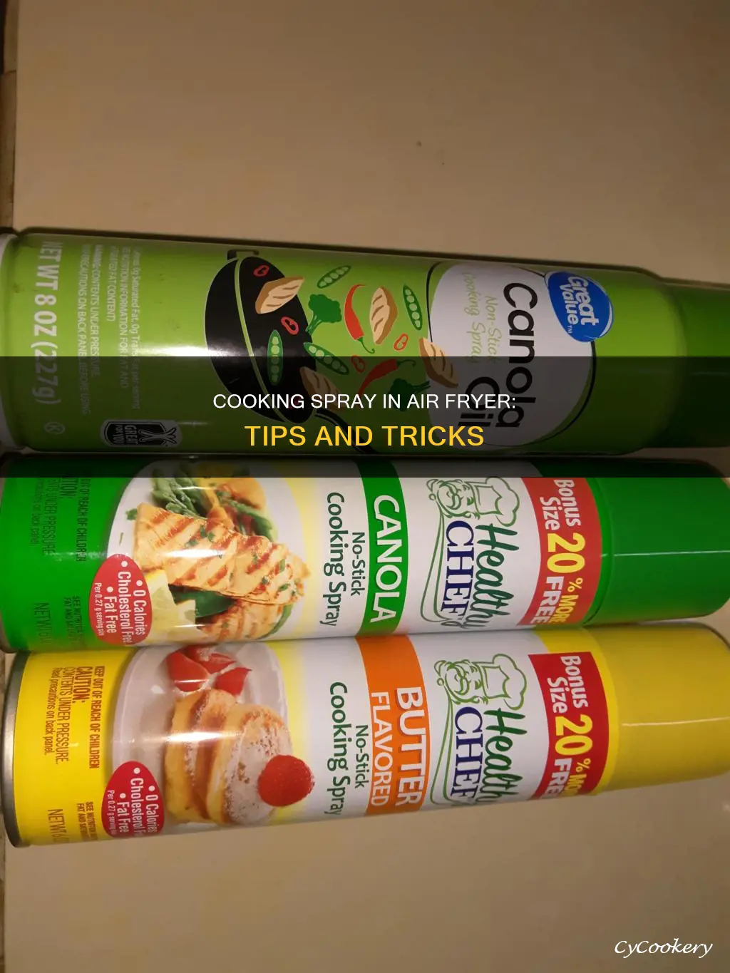 can cooking spray be used in air fryer