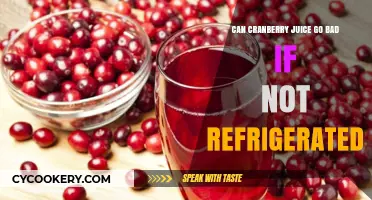 Does Cranberry Juice Spoil Without Refrigeration? Shelf Life Explained