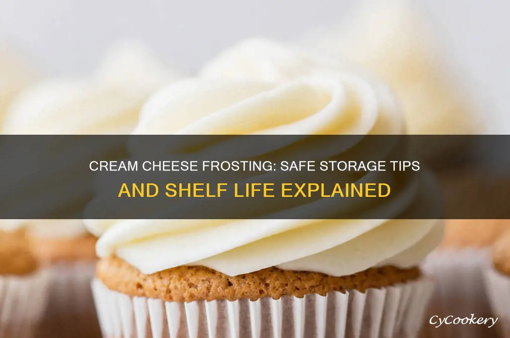 can cream cheese frosting stay out of the refrigerator