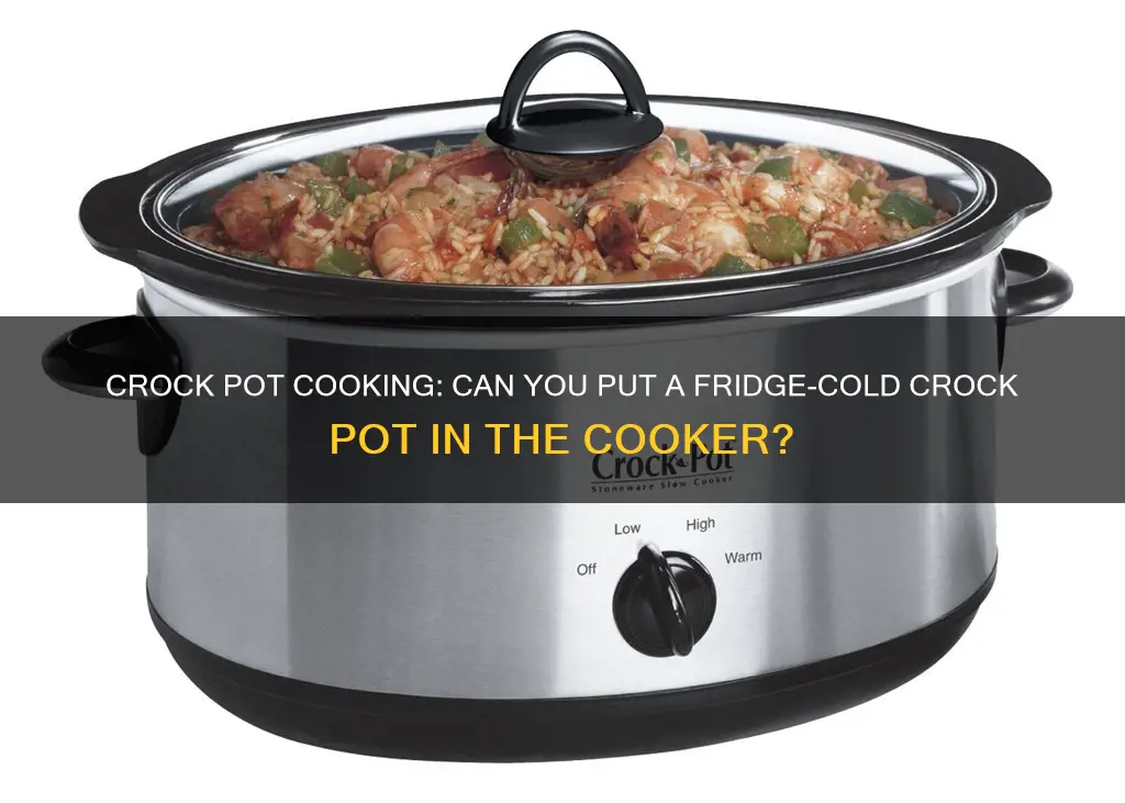 can crock pot from fridge to cooker
