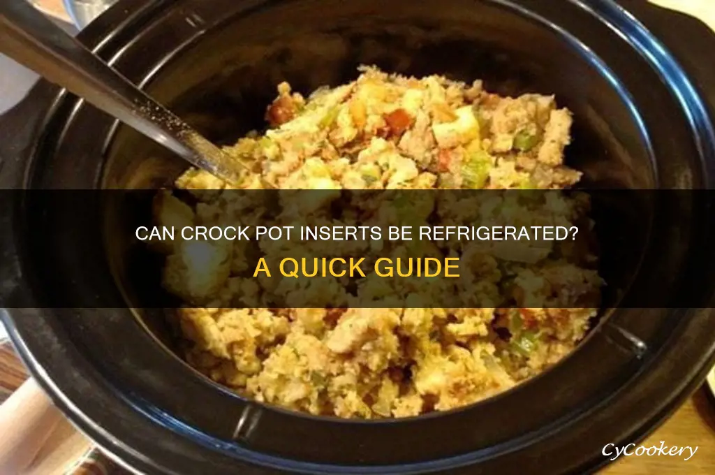 can crock pot insert go in refrigerator