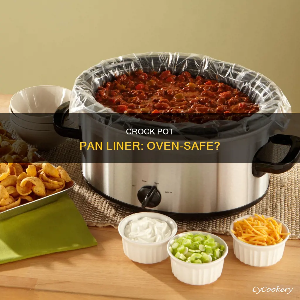 can crock pot pan liner go in oven