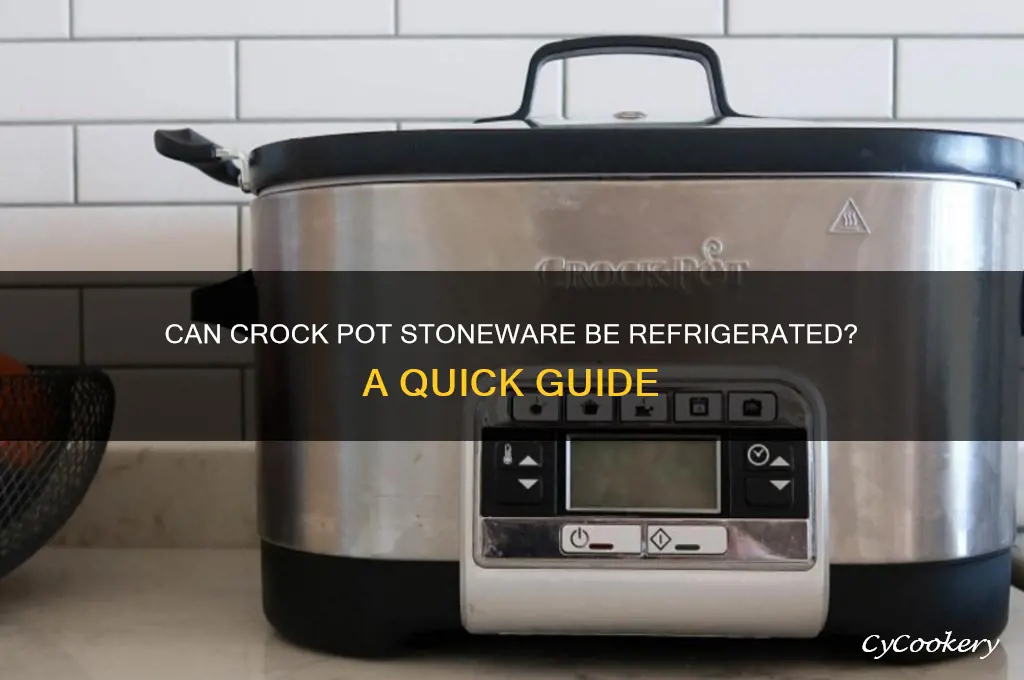 can crock pot stoneware go in refrigerator