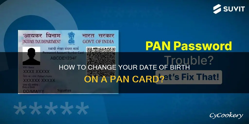 can date of birth be changed in pan card