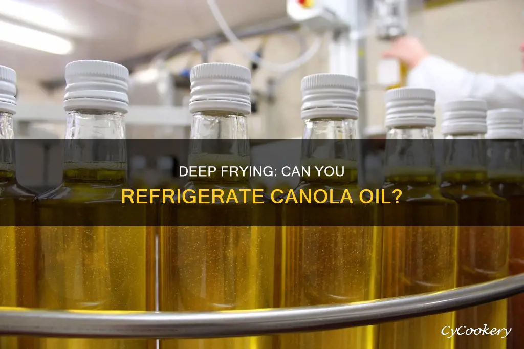 can deep fryer cannola oil be refregiated