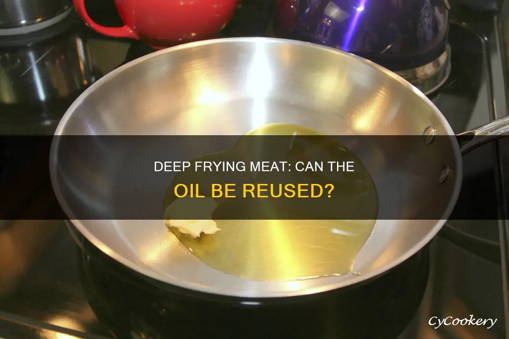 can deep fryer oil be reused after deep frying meat