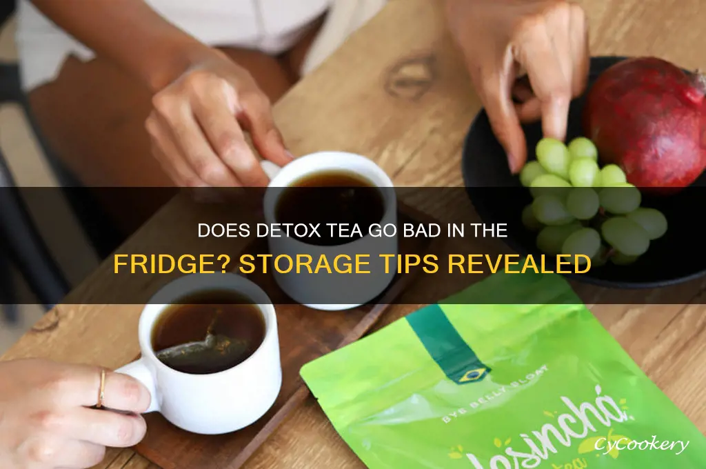 can detox tea spoil in the refrigerator