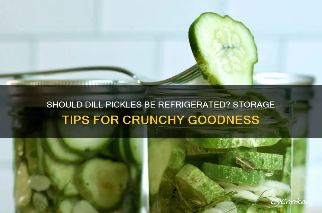 can dill pickles be refrigerated