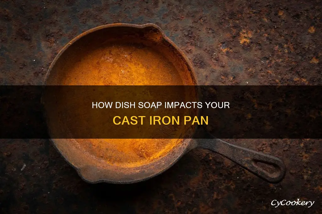 can dish soap ruin cast iron pan