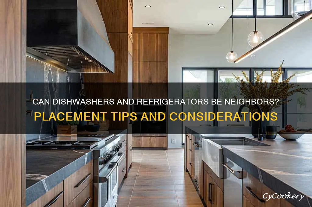 can dishwasher be next to refrigerator