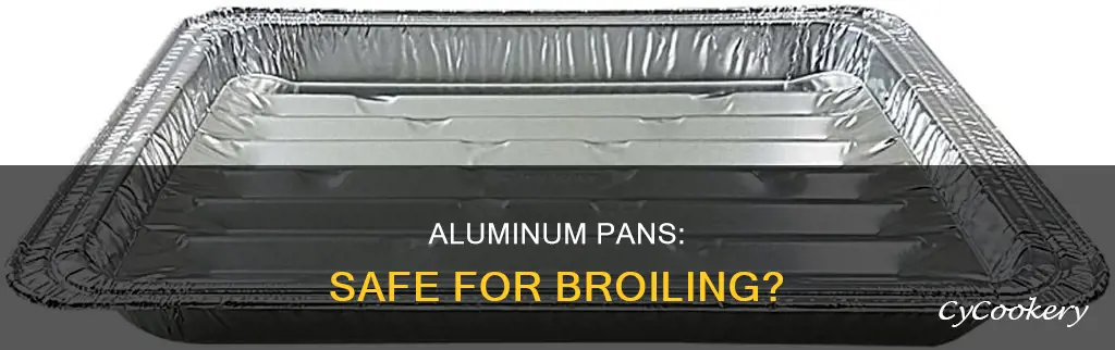 can disposable aluminum pans go oven on broil