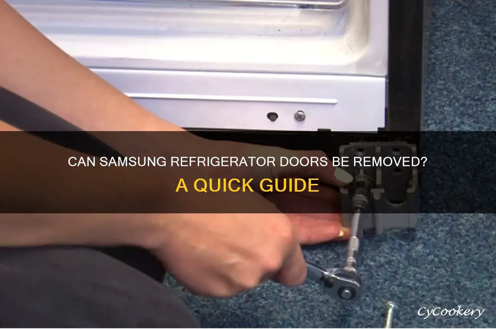 can doors be remove on samsung refrigerator