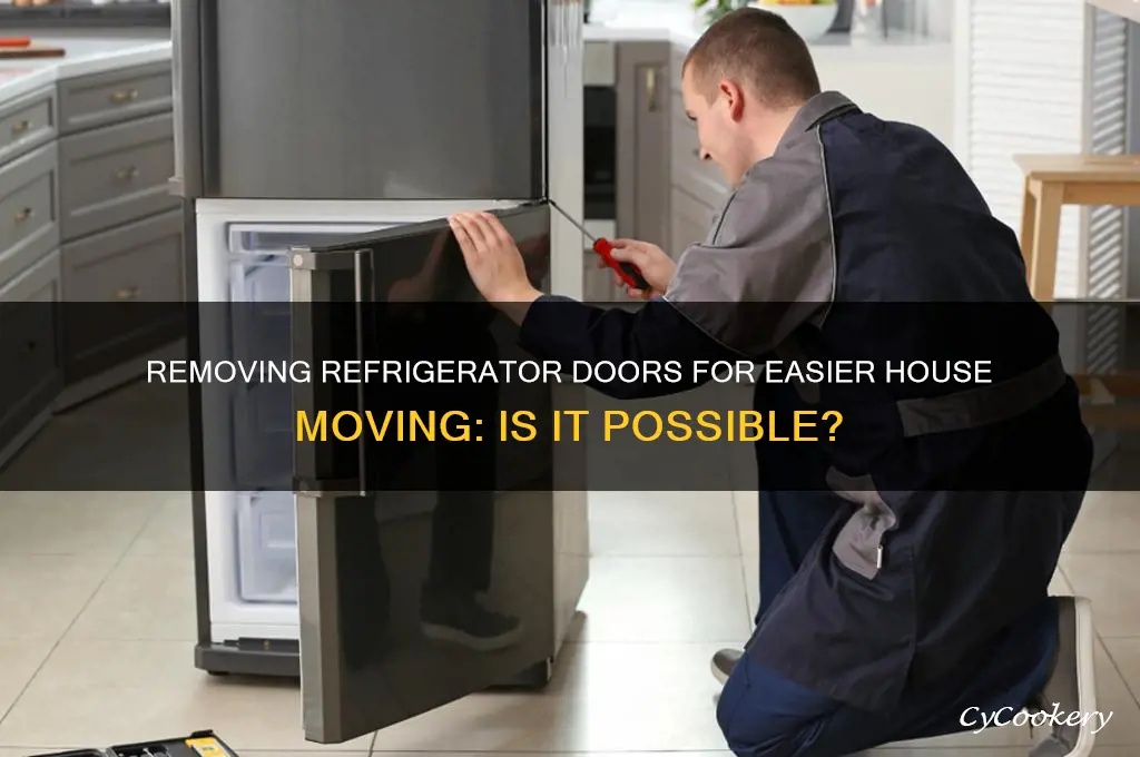 can doors be taken off refrigerator to move into house
